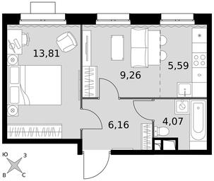 2-BD Apartment Sale, 38.89平方米 at Dvizhenie. Govorovo, Центральная улица, 47, деревня Говорово, поселение Московский, Москва, Россия #3 2-BD Apartment Sale, 38.89平方米 at Dvizhenie. Govorovo, Центральная улица, 47, деревня Говорово, поселение Московский, Москва, Россия #3