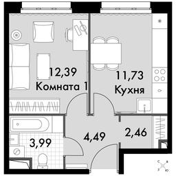 1-BD Apartment Sale, 35.06 sq. m. at Dvizhenie. Govorovo, Центральная улица, 47, деревня Говорово, поселение Московский, Москва, Россия #2 1-BD Apartment Sale, 35.06 sq. m. at Dvizhenie. Govorovo, Центральная улица, 47, деревня Говорово, поселение Московский, Москва, Россия #2