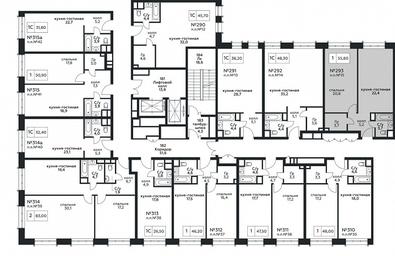 1-BD Apartment Sale, 55.8 sq. m. at Stremyannyj 2, Stremyanniy Lane, 2, Moscow, Russia #2