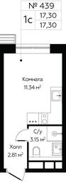 Продажа квартиры, 17,3 м² в ЖК «Мироздание (MirrorЗдание)», Октябрьская улица, 98, Москва, Россия #4