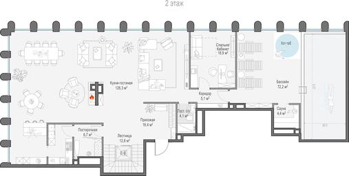 5-BD Apartment Sale, 528.8平方米 at Frunzenskaya naberezhnaya, Frunzenskaya Embankment, 30, Moscow, Russia #2