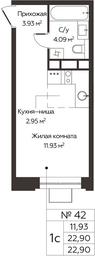 Apartment Sale, 22.9平方米 at Kashtanovaya Roshcha, Solnechnaya ulitsa, posyolok Lesnaya Polyana, derevnya Izmalkovo, Odintsovskiy City District, Moscow Region, Russia #4