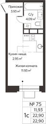 Apartment Sale, 22.9 sq. m. at Kashtanovaya Roshcha, Solnechnaya ulitsa, posyolok Lesnaya Polyana, derevnya Izmalkovo, Odintsovskiy City District, Moscow Region, Russia #4