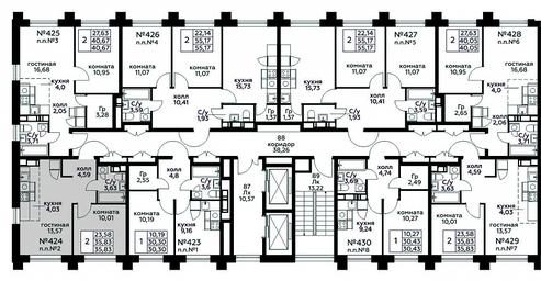 1-BD Apartment Sale, 35.83 sq. m. at Kvartal Rumyantsevo, ulitsa Admirala Kornilova, с1, Mosrentgen Settlement, Moscow, Russia #2