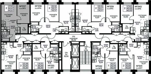 1-BD Apartment Sale, 40.67 sq. m. at Kvartal Rumyantsevo, ulitsa Admirala Kornilova, с1, Mosrentgen Settlement, Moscow, Russia #2
