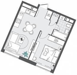 1-BD Apartment Sale, 37.95 sq. m. at Kvartal Rumyantsevo, ulitsa Admirala Kornilova, с1, Mosrentgen Settlement, Moscow, Russia #3 1-BD Apartment Sale, 37.95 sq. m. at Kvartal Rumyantsevo, ulitsa Admirala Kornilova, с1, Mosrentgen Settlement, Moscow, Russia #3