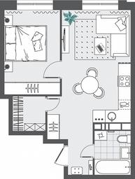 1-BD Apartment Sale, 40.05 sq. m. at Kvartal Rumyantsevo, ulitsa Admirala Kornilova, с1, Mosrentgen Settlement, Moscow, Russia #3 1-BD Apartment Sale, 40.05 sq. m. at Kvartal Rumyantsevo, ulitsa Admirala Kornilova, с1, Mosrentgen Settlement, Moscow, Russia #3