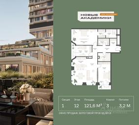 2-BD Apartment Sale, 121.63 sq. m. at Novye Akademiki. Dom-oranzhereya, Krzhizhanovskogo Street, Moscow, Russia #2 2-BD Apartment Sale, 121.63 sq. m. at Novye Akademiki. Dom-oranzhereya, Krzhizhanovskogo Street, Moscow, Russia #2