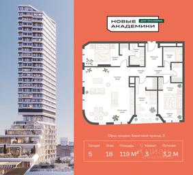 2-BD Apartment Sale, 119.04平方米 at Novye Akademiki. Dom-oranzhereya, Krzhizhanovskogo Street, Moscow, Russia #3 2-BD Apartment Sale, 119.04平方米 at Novye Akademiki. Dom-oranzhereya, Krzhizhanovskogo Street, Moscow, Russia #3