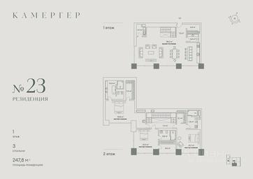 3-BD Apartment Sale, 247.8平方米 at Kamerger, Georgiyevsky Lane, 1, Moscow, Russia #2 3-BD Apartment Sale, 247.8平方米 at Kamerger, Georgiyevsky Lane, 1, Moscow, Russia #2