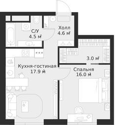 Продажа квартиры, 46,1 м² в ЖК «Алия (Alia)», Лётная улица, 95Бк2, Москва, Россия #2 Продажа квартиры, 46,1 м² в ЖК «Алия (Alia)», Лётная улица, 95Бк2, Москва, Россия #2