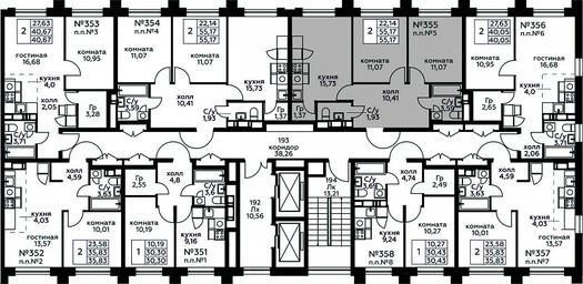 1-BD Apartment Sale, 55.17 sq. m. at Kvartal Rumyantsevo, ulitsa Admirala Kornilova, с1, Mosrentgen Settlement, Moscow, Russia #2