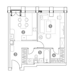 1-BD Apartment Sale, 43.5平方米 at Emotion, 2nd Silikatny Drive, 8, Moscow, Russia #3 1-BD Apartment Sale, 43.5平方米 at Emotion, 2nd Silikatny Drive, 8, Moscow, Russia #3