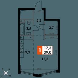 Apartment Sale, 39 sq. m. at Sydney City, Shenogina Street, 2, Moscow, Russia #2 Apartment Sale, 39 sq. m. at Sydney City, Shenogina Street, 2, Moscow, Russia #2