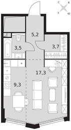 Apartment Sale, 39 sq. m. at Sydney City, Shenogina Street, 2, Moscow, Russia #3 Apartment Sale, 39 sq. m. at Sydney City, Shenogina Street, 2, Moscow, Russia #3