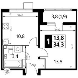 Продажа 1-комн. квартиры, 34,2 м² в ЖК «Первый Лермонтовский», жилой комплекс 1-й Лермонтовский, Люберцы, Московская область, Россия #2 Продажа 1-комн. квартиры, 34,2 м² в ЖК «Первый Лермонтовский», жилой комплекс 1-й Лермонтовский, Люберцы, Московская область, Россия #2