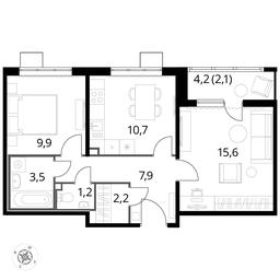 2-BD Apartment Sale, 53.1平方米 at Pervyi Lermontovskiy, zhiloy kompleks 1-y Lermontovskiy, Lyubertsy, Moscow Region, Russia #3 2-BD Apartment Sale, 53.1平方米 at Pervyi Lermontovskiy, zhiloy kompleks 1-y Lermontovskiy, Lyubertsy, Moscow Region, Russia #3