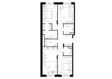 3-BD Apartment Sale, 100.6 sq. m. at Rezidentsii Skolkovo, Kashtanovaya ulitsa, 1, rabochiy posyolok Zarechye, Odintsovskiy City District, Moscow Region, Russia #4
