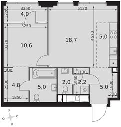 2-BD Apartment Sale, 57.3 sq. m. at Sydney City, Shenogina Street, 2, Moscow, Russia #2 2-BD Apartment Sale, 57.3 sq. m. at Sydney City, Shenogina Street, 2, Moscow, Russia #2