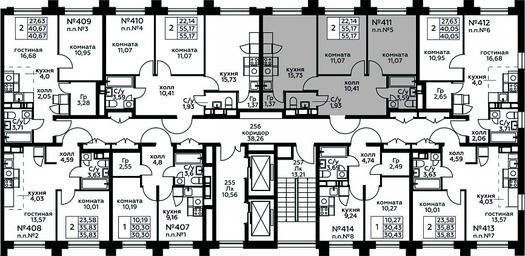 1-BD Apartment Sale, 55.17 sq. m. at Kvartal Rumyantsevo, ulitsa Admirala Kornilova, с1, Mosrentgen Settlement, Moscow, Russia #2 1-BD Apartment Sale, 55.17 sq. m. at Kvartal Rumyantsevo, ulitsa Admirala Kornilova, с1, Mosrentgen Settlement, Moscow, Russia #2