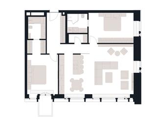 2-BD Apartment Sale, 117.1平方米 at Victory Park Residences, Bratyev Fonchenko Street, вл3, Moscow, Russia #3