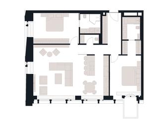 2-BD Apartment Sale, 116.9 sq. m. at Victory Park Residences, Bratyev Fonchenko Street, вл3, Moscow, Russia #3 2-BD Apartment Sale, 116.9 sq. m. at Victory Park Residences, Bratyev Fonchenko Street, вл3, Moscow, Russia #3