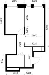 Apartment Sale, 41.4 sq. m. at Pervyi Moskovskiy, ulitsa Bianki, 1, Moskovskiy, Moscow, Russia #2
