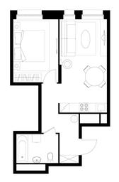 Apartment Sale, 41.4 sq. m. at Pervyi Moskovskiy, ulitsa Bianki, 1, Moskovskiy, Moscow, Russia #3
