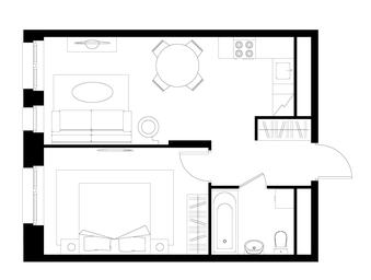 Apartment Sale, 42.7平方米 at Pervyi Moskovskiy, ulitsa Bianki, 1, Moskovskiy, Moscow, Russia #3