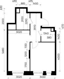 Apartment Sale, 44.9 sq. m. at Pervyi Moskovskiy, ulitsa Bianki, 1, Moskovskiy, Moscow, Russia #4