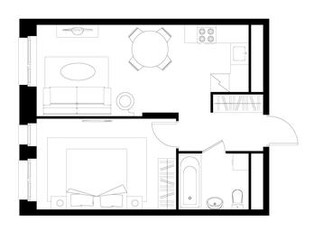 Apartment Sale, 42.7 sq. m. at Pervyi Moskovskiy, ulitsa Bianki, 1, Moskovskiy, Moscow, Russia #3