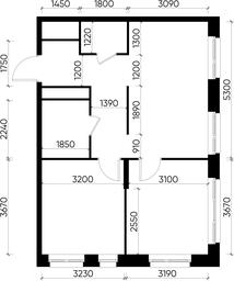 2-BD Apartment Sale, 54.9 sq. m. at Pervyi Moskovskiy, ulitsa Bianki, 1, Moskovskiy, Moscow, Russia #2