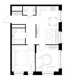 2-BD Apartment Sale, 54.9 sq. m. at Pervyi Moskovskiy, ulitsa Bianki, 1, Moskovskiy, Moscow, Russia #3