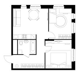 2-BD Apartment Sale, 54.8平方米 at Pervyi Moskovskiy, ulitsa Bianki, 1, Moskovskiy, Moscow, Russia #3