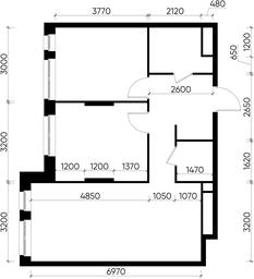 2-BD Apartment Sale, 60.7 sq. m. at Pervyi Moskovskiy, ulitsa Bianki, 1, Moskovskiy, Moscow, Russia #3