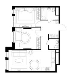 2-BD Apartment Sale, 60.7 sq. m. at Pervyi Moskovskiy, ulitsa Bianki, 1, Moskovskiy, Moscow, Russia #4