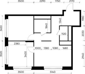 2-BD Apartment Sale, 59.5 sq. m. at Pervyi Moskovskiy, ulitsa Bianki, 1, Moskovskiy, Moscow, Russia #2 2-BD Apartment Sale, 59.5 sq. m. at Pervyi Moskovskiy, ulitsa Bianki, 1, Moskovskiy, Moscow, Russia #2