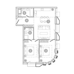2-BD Apartment Sale, 76.6 sq. m. at UNO.Sokolinaya Gora, 8th Sokolinoy Gory Street, 26, Moscow, Russia #2