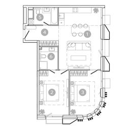2-BD Apartment Sale, 76.6 sq. m. at UNO.Sokolinaya Gora, 8th Sokolinoy Gory Street, 26, Moscow, Russia #3