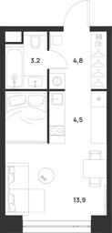 Apartment Sale, 26.4 sq. m. at Voice Towers, 1st Grayvoronovsky Drive, Moscow, Russia #4
