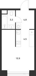 Apartment Sale, 26.4 sq. m. at Voice Towers, 1st Grayvoronovsky Drive, Moscow, Russia #3 Apartment Sale, 26.4 sq. m. at Voice Towers, 1st Grayvoronovsky Drive, Moscow, Russia #3