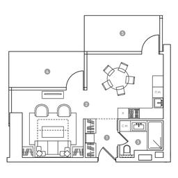 Apartment Sale, 54.9 sq. m. at RED7, Akademika Sakharova Avenue, 11, Moscow, Russia #2 Apartment Sale, 54.9 sq. m. at RED7, Akademika Sakharova Avenue, 11, Moscow, Russia #2