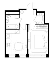 Apartment Sale, 36.2平方米 at Peredelkino Blizhnee, Korneya Chukovskogo Street, 1, Vnukovskoye Settlement, Moscow, Russia #4