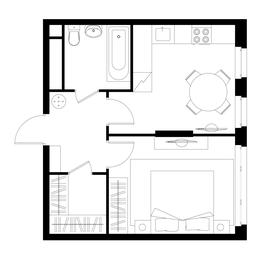 Apartment Sale, 36.9 sq. m. at Peredelkino Blizhnee, Korneya Chukovskogo Street, 1, Vnukovskoye Settlement, Moscow, Russia #4
