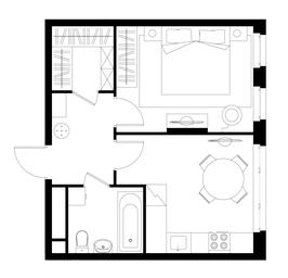 Apartment Sale, 36.9 sq. m. at Peredelkino Blizhnee, Korneya Chukovskogo Street, 1, Vnukovskoye Settlement, Moscow, Russia #4