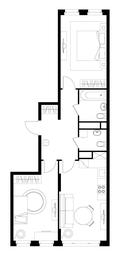 2-BD Apartment Sale, 64 sq. m. at Peredelkino Blizhnee, Korneya Chukovskogo Street, 1, Vnukovskoye Settlement, Moscow, Russia #4