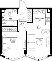 1-BD Apartment Sale, 35.91平方米 at MIRA, Mira Avenue, Moscow, Russia #2