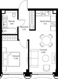 1-BD Apartment Sale, 39.91平方米 at MIRA, Mira Avenue, Moscow, Russia #3 1-BD Apartment Sale, 39.91平方米 at MIRA, Mira Avenue, Moscow, Russia #3