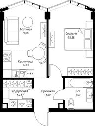 1-BD Apartment Sale, 44.56 sq. m. at MIRA, Mira Avenue, Moscow, Russia #2 1-BD Apartment Sale, 44.56 sq. m. at MIRA, Mira Avenue, Moscow, Russia #2