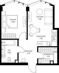 1-BD Apartment Sale, 46.32平方米 at MIRA, Mira Avenue, Moscow, Russia #2 1-BD Apartment Sale, 46.32平方米 at MIRA, Mira Avenue, Moscow, Russia #2